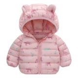 Jaqueta Casaco Infantil Inverno Puffer Meninas 1 A 2 Anos 