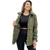 Jaqueta Casaco Sobretudo Parka Forrado Capuz Militar Max