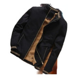 Jaqueta Casual Masculina De Lã De Inverno Engrossada De Meia