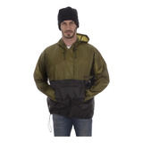 Jaqueta Corta Vento Impermeável Anorak Com Capuz E Bolso