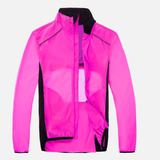 Jaqueta Corta Vento Neon Refletiva Manga Longa Ciclismo Bike