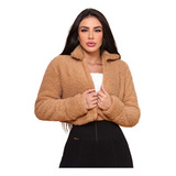 Jaqueta Curta Teddy Casaco Pelinho Casaquinho Blusa Frio
