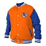 Jaqueta Dragon Ball Z Goku Moletom Bordado Blusa Anime Geek