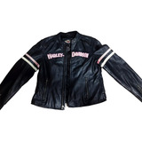 Jaqueta Feminina Couro Legitimo Harley Davidson Original Usa