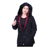 Jaqueta Feminina Parka Dupla Face Frio