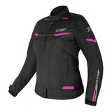 Jaqueta Feminina X11 Guard 2 Preto Rosa Moto Motociclista