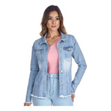 Jaqueta Jeans Feminina Delavê Clara C Lycra Envio Imediato