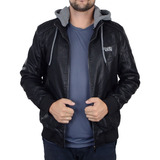 Jaqueta Masculina Red Nose Capuz Moletom Preta - 952000