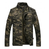 Jaqueta Militar Camuflada Casual Masculina