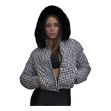 Jaqueta Moda Feminina Cropped Inverno Frio Luxo Resistente