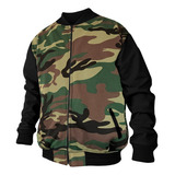 Jaqueta Moletom Camuflado Militar Airsoft Blusa Top Street