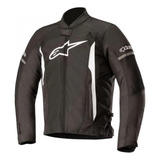 Jaqueta Moto Ventilada Alpinestars T-faster Air Preto/branco