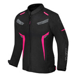 Jaqueta Motociclista X11 One Sport Feminina Rosa À Vista