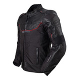 Jaqueta Motoqueiro Texx Falcon V2 Couro Cordura Impermeavel