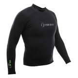 Jaqueta Neoprene Fun Dive 1,5 Mm Vest Camisa Térmica Surf