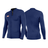 Jaqueta Neoprene Vissla Solid Sets 2mm Front Zip Marinho