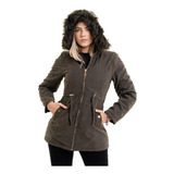 Jaqueta Parka Forrada Feminina Moda Plus Size Parca Grossa