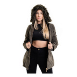 Jaqueta Parka Forrada Parca Feminina G1 G2 G3 G4 Plus Size