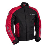 Jaqueta Proteção Moto Masculina Texx Ronin Preta C/ Vermelha