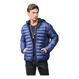 Jaqueta Puffer Impermeável Masculina Térmica Capuz Poliamida