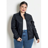 Jaqueta Puffer Plus Size Motoqueira Corta Vento E Chuva Frio