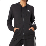 Jaqueta adidas Moletom Com Capuz Essentials Linear Feminino