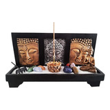 Jardim Zen Altar Buda Hindu Incensario 7chakras Yoga Nirvana