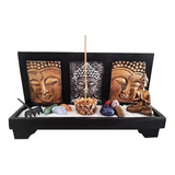 Jardim Zen Altar Buda Hindu Incensario Chakras Yoga Nirvana