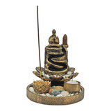 Jardim Zen Buda Hindu 2 Andares Incensário Cascata Castiçal
