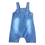 Jardineira Bebê Infantil Jeans Macacão Roupa