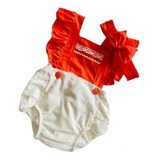 Jardineira Fantasia Romper Body Bebe Menina Moana Tiara Baby