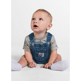 Jardineira Jeans Infantil Menino