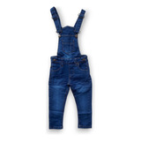 Jardineira Jeans Skinny Macacão Infantil Tam 1, 2 E 3