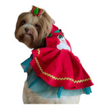 Jardineira Natalina Pet Cachorro E Gato Natal Elfo Noel