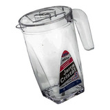 Jarra Acrílico Suco Água C Tampa Cristal Transparente 2litro