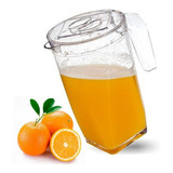Jarra Agua Suco Transparente Com Tampa Grande 2 Litros Erca
