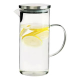 Jarra Borossilicato Com Tampa Capacidade De 1,3l Mimo Style Cor Prata