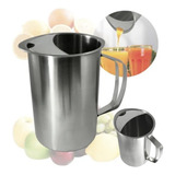Jarra De Inox Com Aparador De Gelo 1 Litro Suco Água Leite