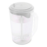 Jarra De Suco Agua Com Mexedor Mix 2l Tampa Branca Plasvale