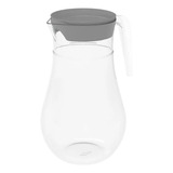 Jarra De Suco Água Transparente Com Tampa Color 2 Litros Ou Cor Chumbo
