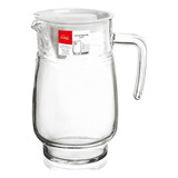 Jarra De Vidro 1,4 L Com Tampa Branca Class Home Cor Transparente