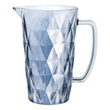 Jarra De Vidro Agua Suco Vinho Diamante 1 Litro Class Home Cor Azul
