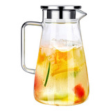 Jarra De Vidro Borossilicato Com Tampa De Inox Mercury 1,5l