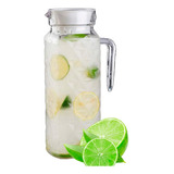 Jarra De Vidro Com Tampa Suco Água Chá Refrigerante 1 Litro
