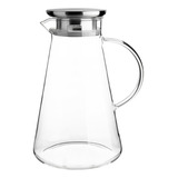 Jarra De Vidro Elegante Tampa Inox 1,8l Suco Agua Chá 