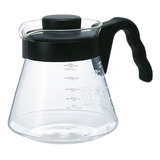 Jarra De Vidro Para Servir Café Hario V60 Coffee 700ml Cor Preto