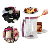 Jarra Dispenser 900ml Medidor Massas Funil Donuts Panquecas