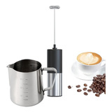 Jarra Pitcher Cremeira Inox 350ml E Batedor Mixer Mimo Style