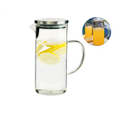 Jarra Vidro Suco Borossilicato C/tampa Inox 1,3 Litros
