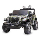 Jeep Wrangler Camuflado R/c Eletrico 12v Bandeirante